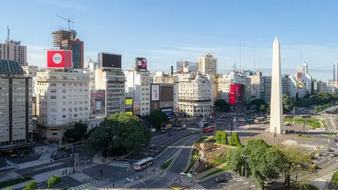Avenida 9 de Julio and the Obelisco, Buenos Aires