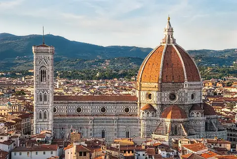 Florence Cathedral above the rooftops of Florence