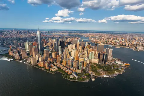 Lower Manhattan from the air
